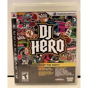 DJ Hero video game‎ for PS3, PlayStation, Complete Game Disc, Instructions, Case